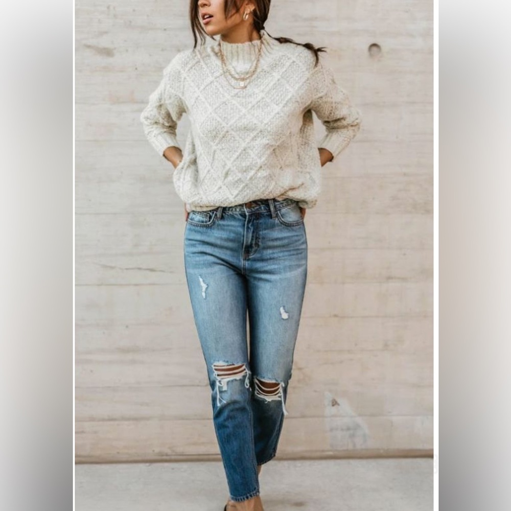 Bohme turtleneck mock neck cozy sweater